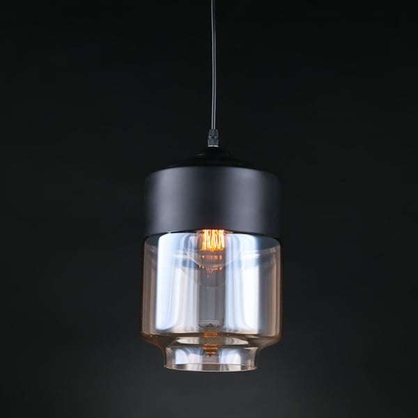 Люстра-подвес Flora Черный металл/Стекло (ZD016-C)