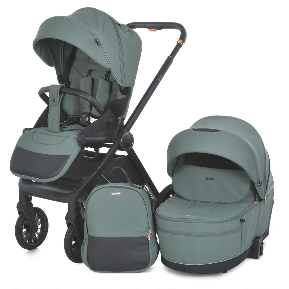 Коляска универсальная El Camino ERA 2в1 ME 1100-1 дождевик/москитная сетка/сумка Khaki Green (29110694)