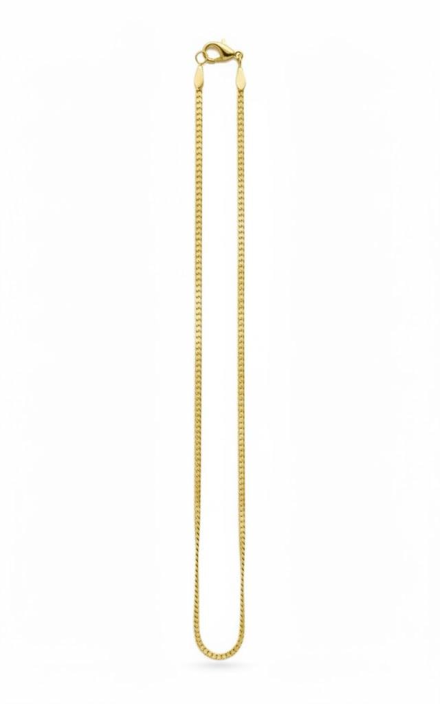 Цепочка на шею под Золотое плетение панцирное 43,5 см 3 мм (2104618908)