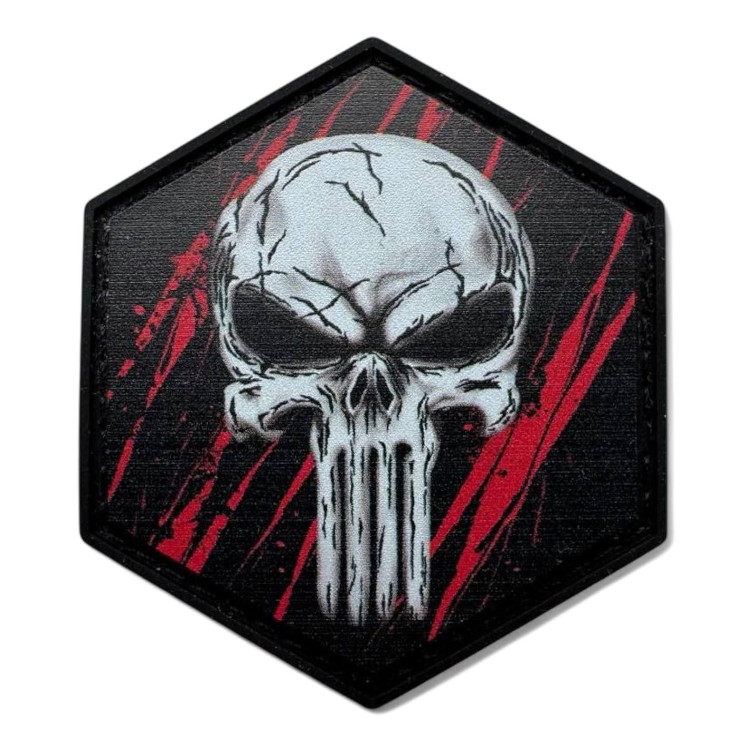 Патч-шеврон Череп Черно-красный (24238500) Патч-шеврон Череп Черно-красный (24238500)