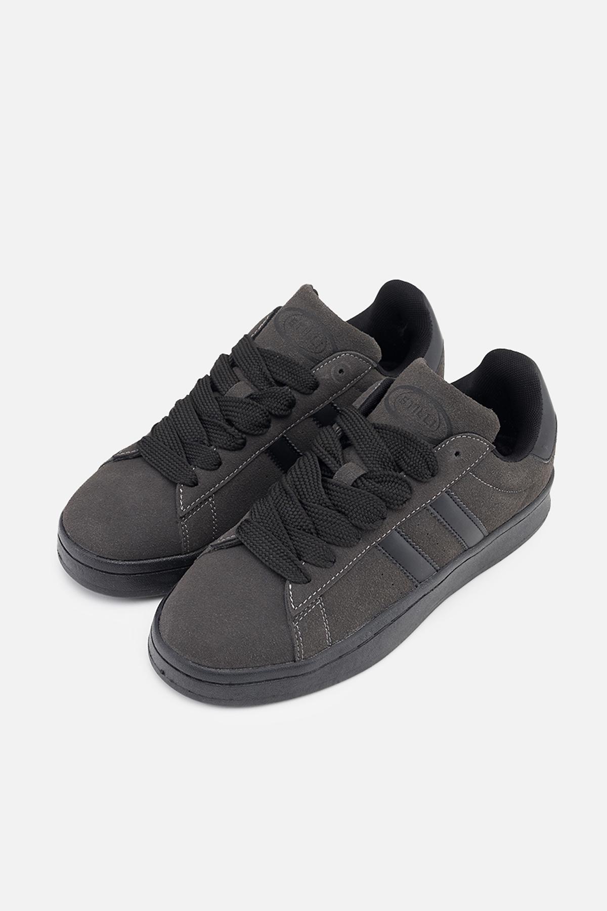 Кеди чоловічі на плоскій підошві р. 41 Темно-сірий (SKT001011051) - фото 3 Кеди чоловічі на плоскій підошві р. 41 Темно-сірий (SKT001011051) - фото 3