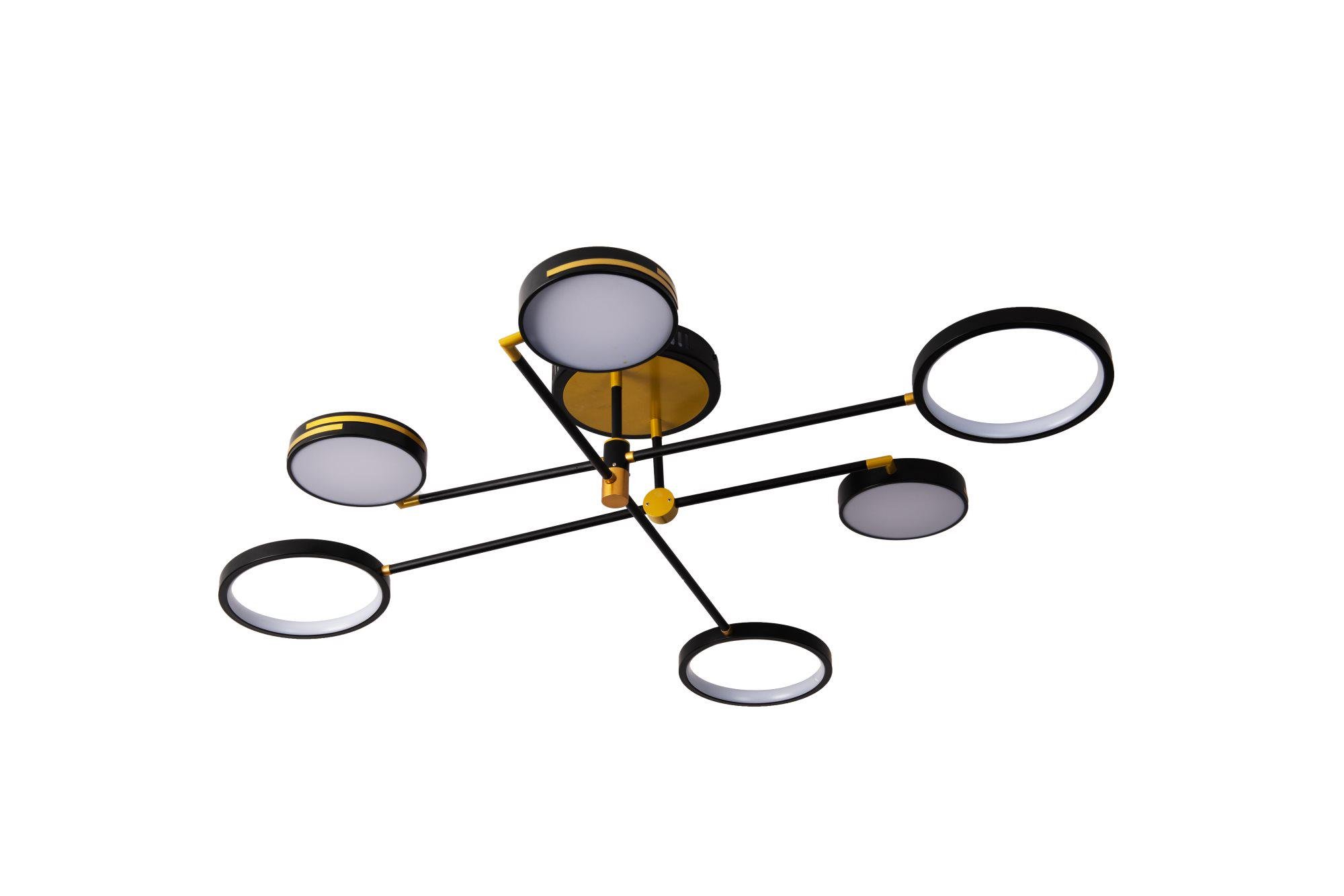 Люстра светодиодная Valeso V LJ-4012 GD+BK акриловая (000041023)