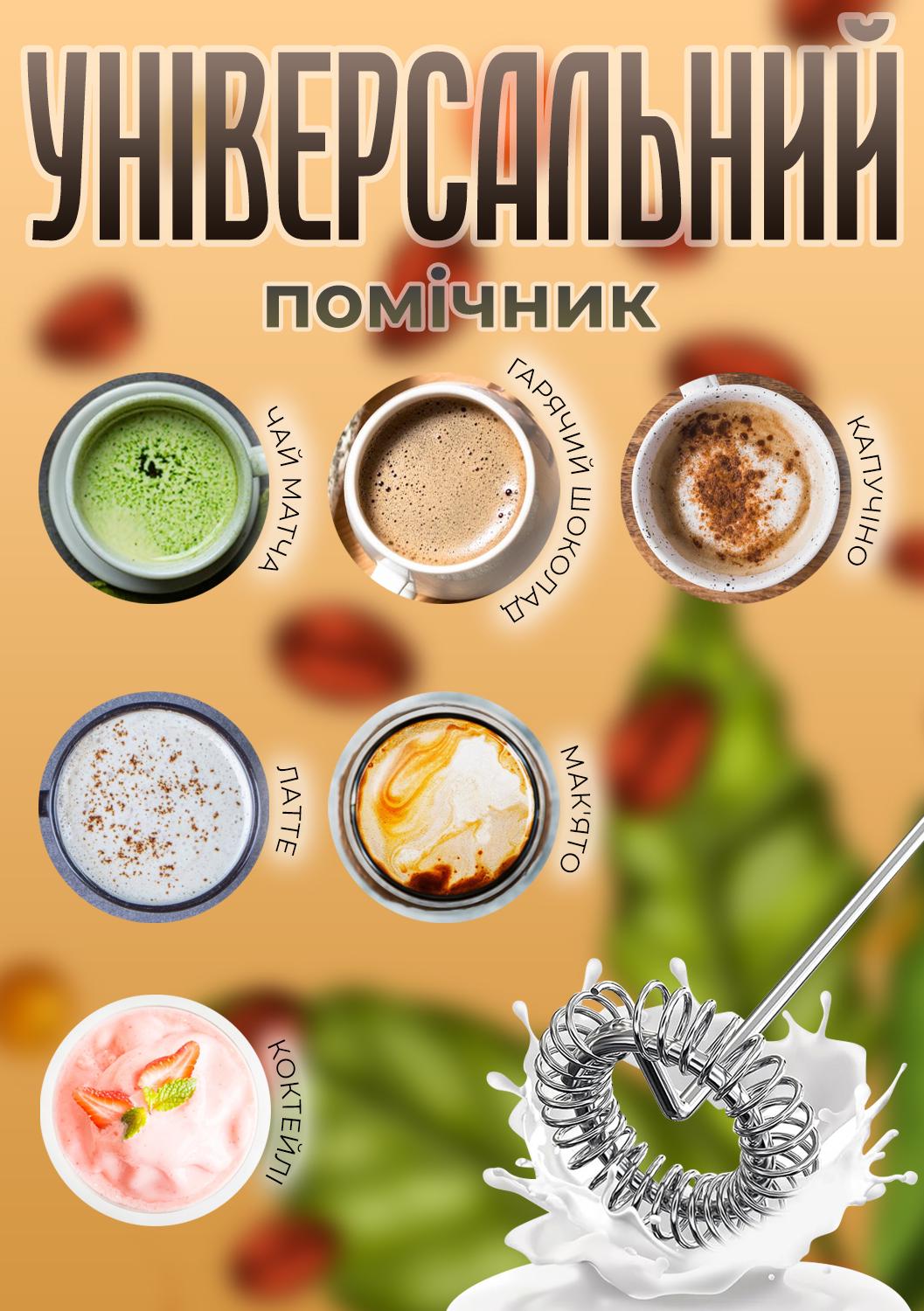 Капучинатор Schwarz&Mayer USB Стальной (24350186) - фото 3 Капучинатор Schwarz&Mayer USB Стальной (24350186) - фото 3