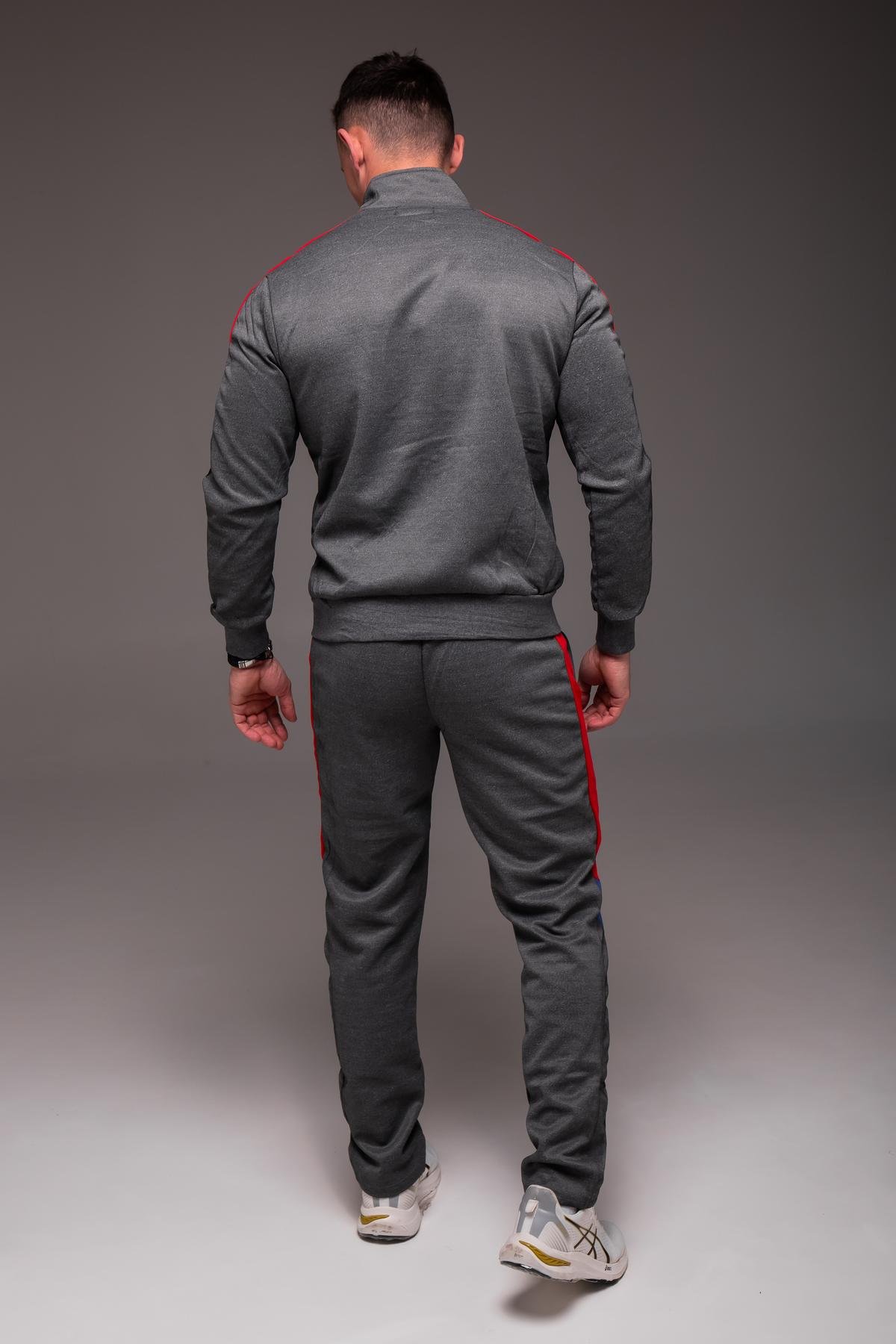 Костюм чоловічий спортивний Suf трикотажний 3XL Сірий (2409/4) - фото 5 Костюм чоловічий спортивний Suf трикотажний 3XL Сірий (2409/4) - фото 5