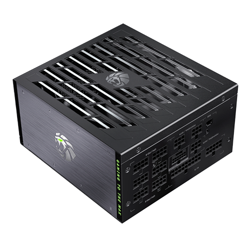 Блок питания GameMax Lion Core 1200P Черный 1200W ATX 3.1 модульный 80+ Platinum 135 мм вентилятор для ПК (Lion Core 1200P)