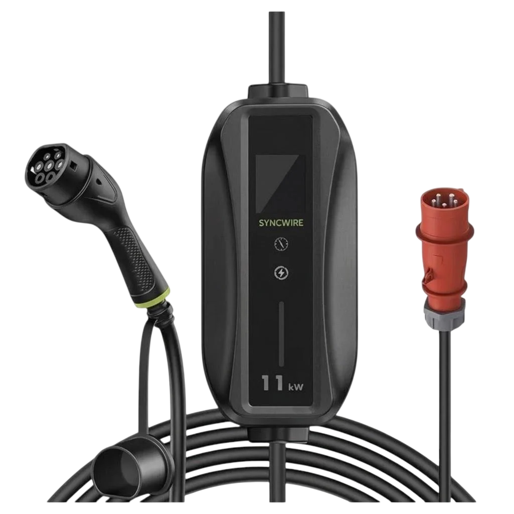 Зарядний пристрій для електромобілів Syncwire EV Portable Charger переносний 11 кВт Type 2 3 фази