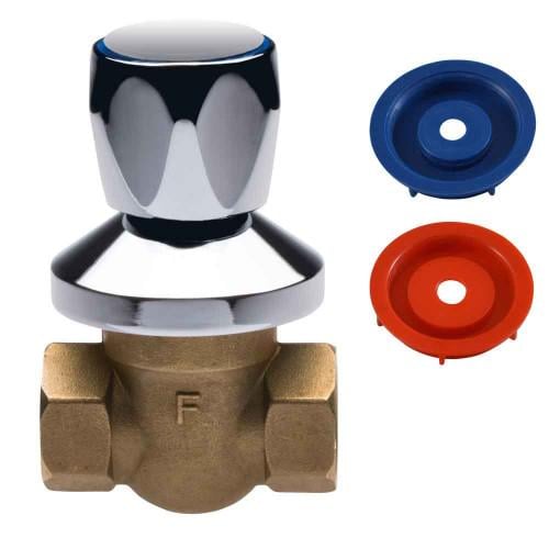 Вентиль запірний під замуровку Ferro KPP1P 1/2" вн-вн (270827)