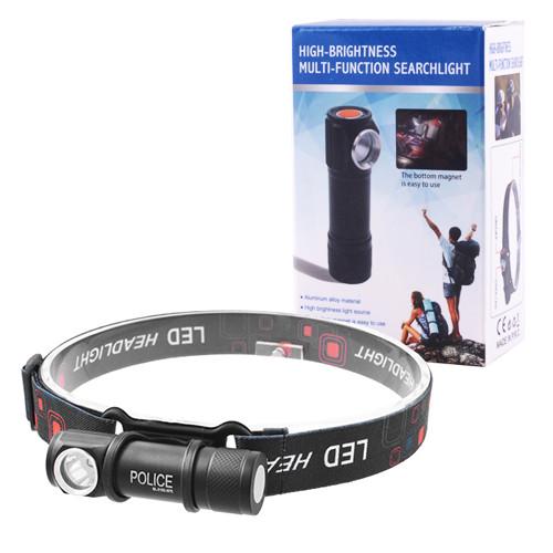 Фонарь налобный 2155-XPE Li-Ion магнит ЗУ USB (2245500250)