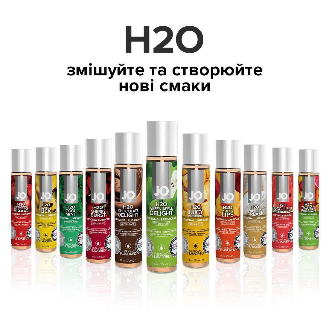 Лубрикант їстівний на водній основі System JO H2O Зелене яблукоо 30 мл (SO1481) - фото 5