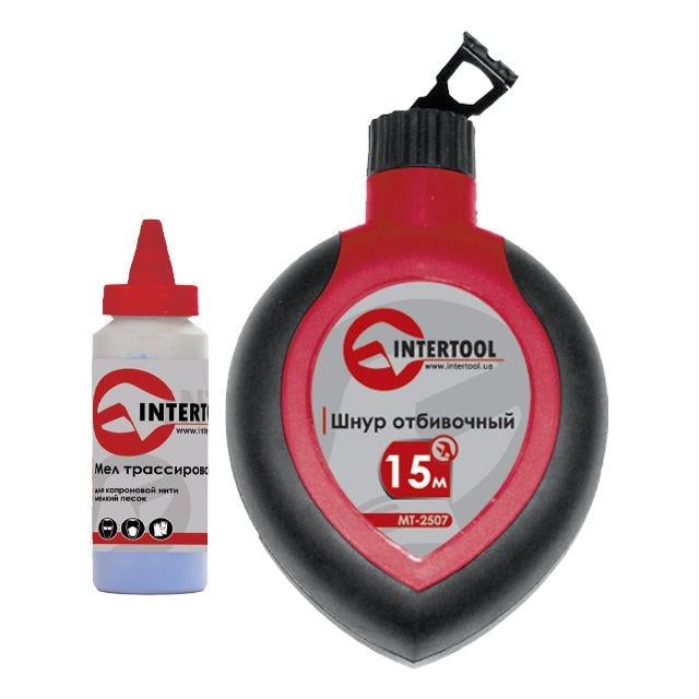 Шнур отбивочный Intertool MT-2506 30 м с корректором (10279216)