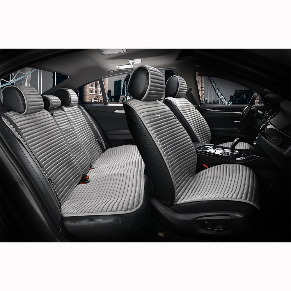 Накидки на сидіння авто Elegant Napoli EL 700 113 передні та задні з алькантари Сірий (1274393785)