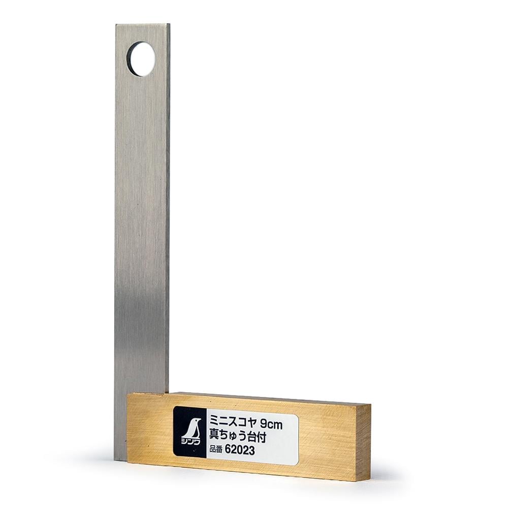 Угольник Shinwa нержавеющая сталь/латунь 90х60 мм (62023)