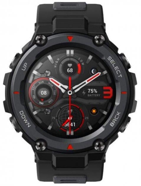 Часы смарт Amazfit T-Rex Pro Meteorite Black