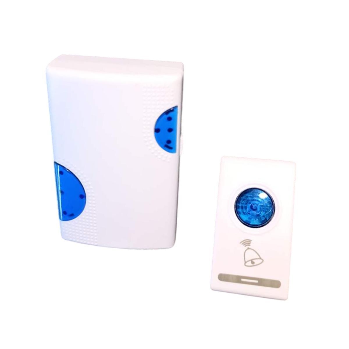 Звонок дверной беспроводной KAMSANG DOORBELL WL-646 32 мелодии приемник в розетку 220V White/Blue (200282) - фото 5 Звонок дверной беспроводной KAMSANG DOORBELL WL-646 32 мелодии приемник в розетку 220V White/Blue (200282) - фото 5