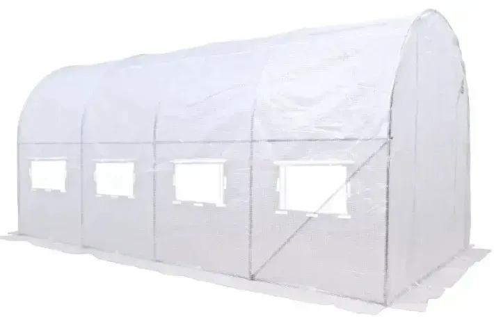 Теплица садовая 4 секции 2,5x4x2 м 10 м2 Белый (003020) Теплица садовая 4 секции 2,5x4x2 м 10 м2 Белый (003020)