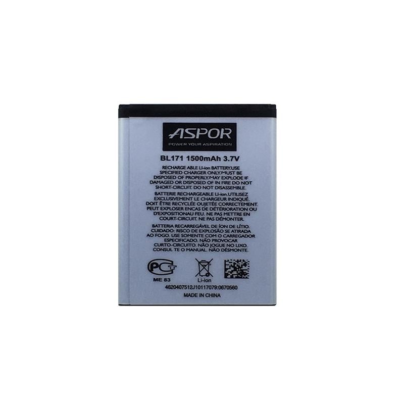 Аккумулятор Aspor BL-171 для Lenovo A60/A65/A356/A368/A370e/A390t/A500 (880013)