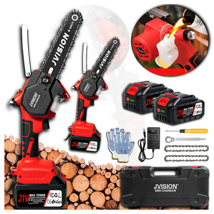 Цепная пила аккумуляторная Jvision DLS-6 21V (04019) - фото 2 Цепная пила аккумуляторная Jvision DLS-6 21V (04019) - фото 2