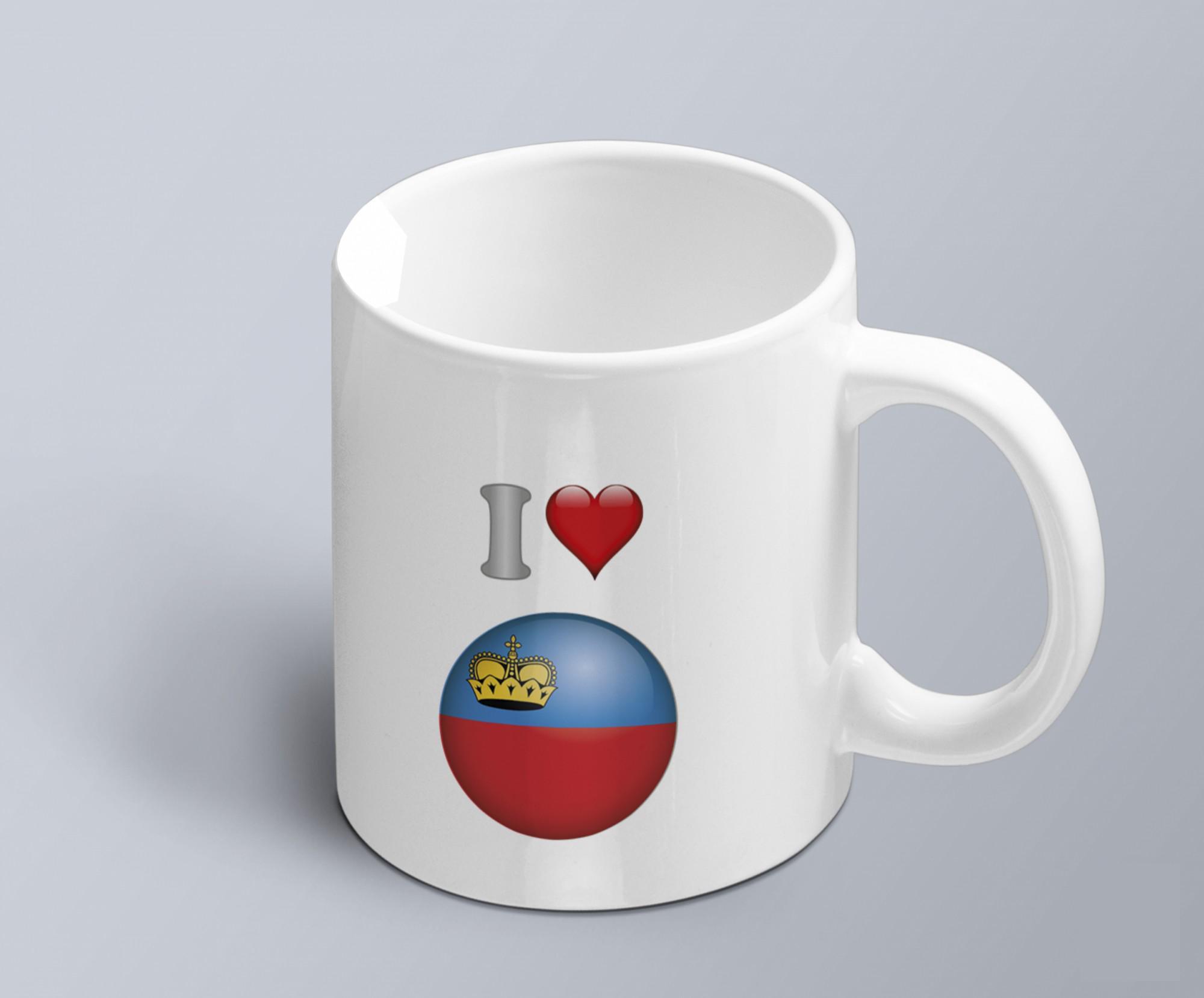 Чашка с принтом я люблю Лихтенштейн с изображением флага (02010109052) Чашка с принтом я люблю Лихтенштейн с изображением флага (02010109052)
