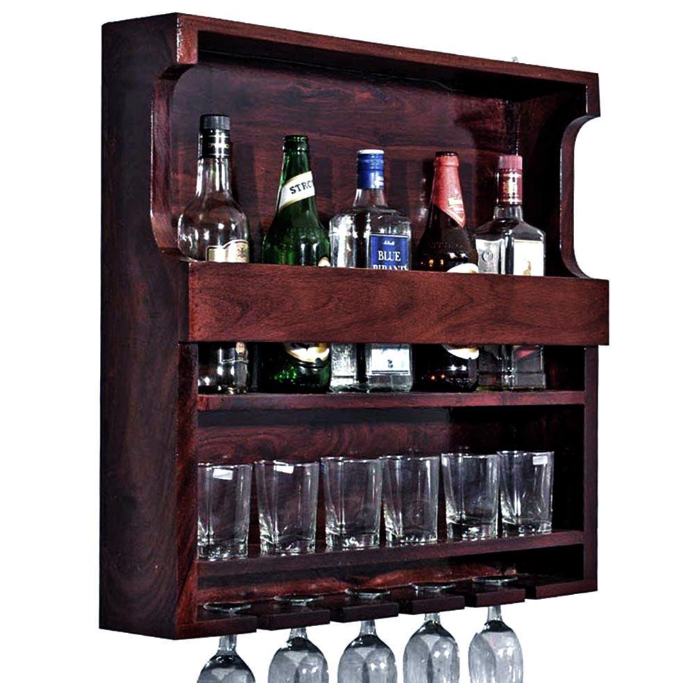 Полка для вина настенная из дерева Цуруга Савоярди (ПНК-006415)