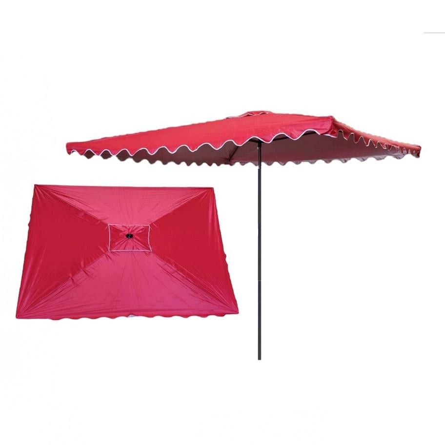 Парасолька торгова Sansan Umbrella прямокутна з напиленням і клапаном 2x3 м Червоний (П2х3Ч) - фото 2