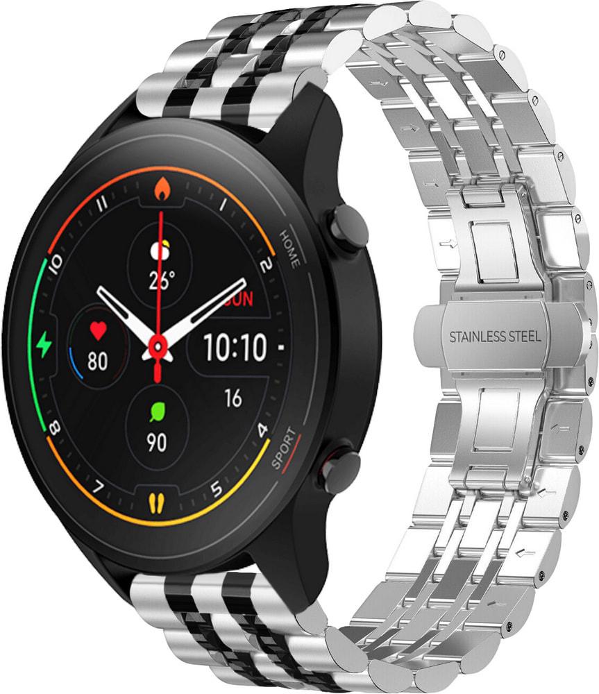 Браслет металлический Spinye Line для Xiaomi Mi Watch (22 мм) Silver Black (28985-69)