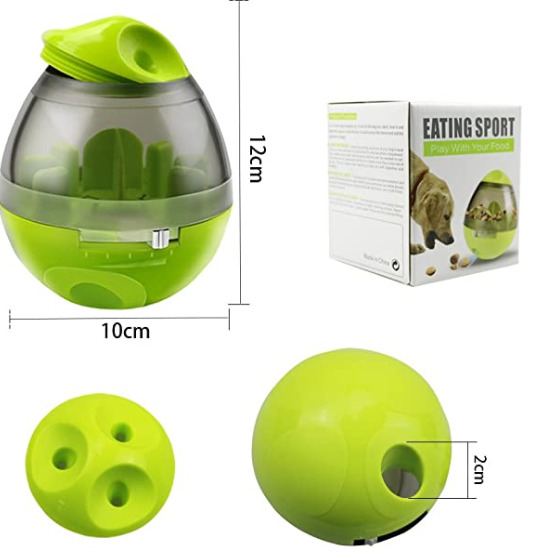 Интерактивная игрушка-кормушка для собак SUNROZ Eatin г Sport Pet Feeder мяч-диспенсер Зеленый (SUN6718) - фото 6 Интерактивная игрушка-кормушка для собак SUNROZ Eatin г Sport Pet Feeder мяч-диспенсер Зеленый (SUN6718) - фото 6