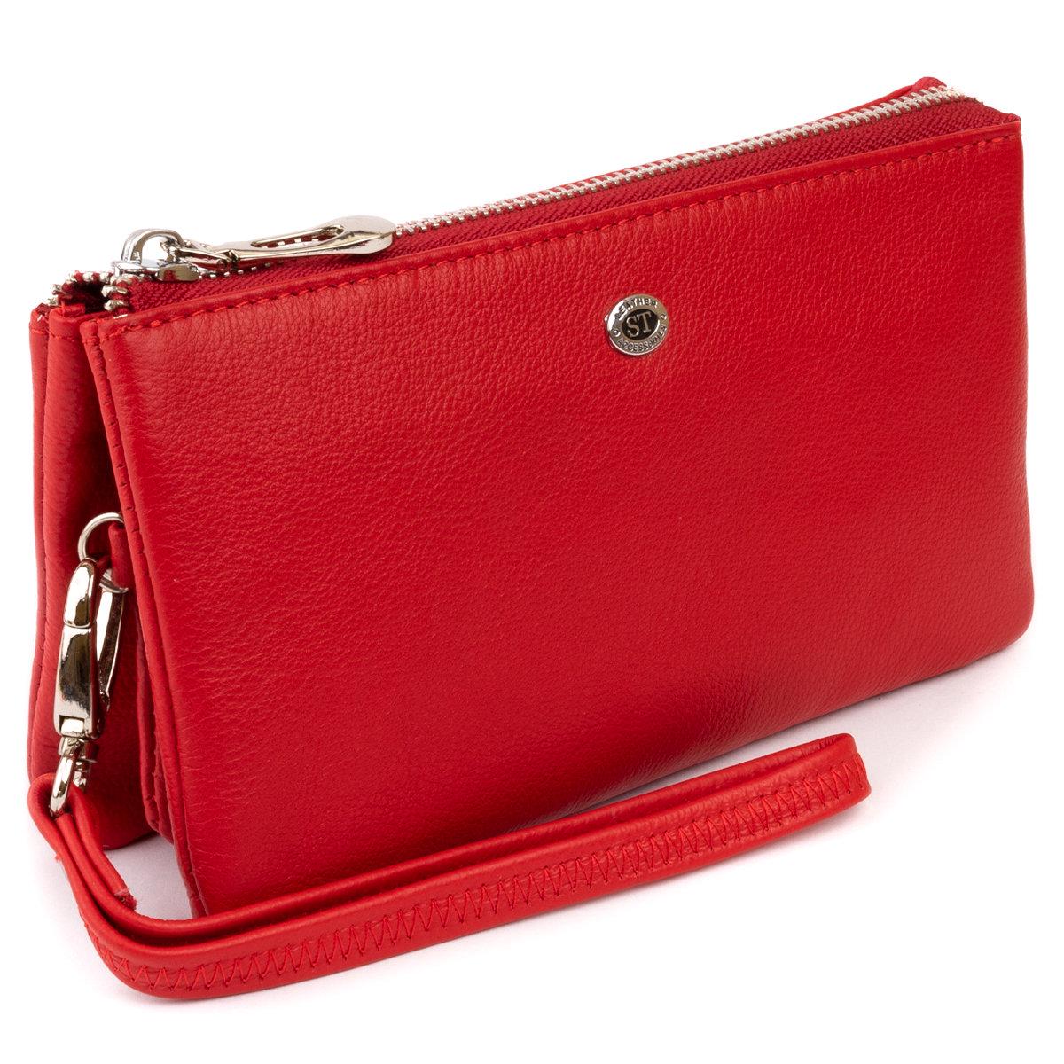 Клатч женский ST Leather 19251 из натуральной кожи Красный (168-136-19251) Клатч женский ST Leather 19251 из натуральной кожи Красный (168-136-19251)