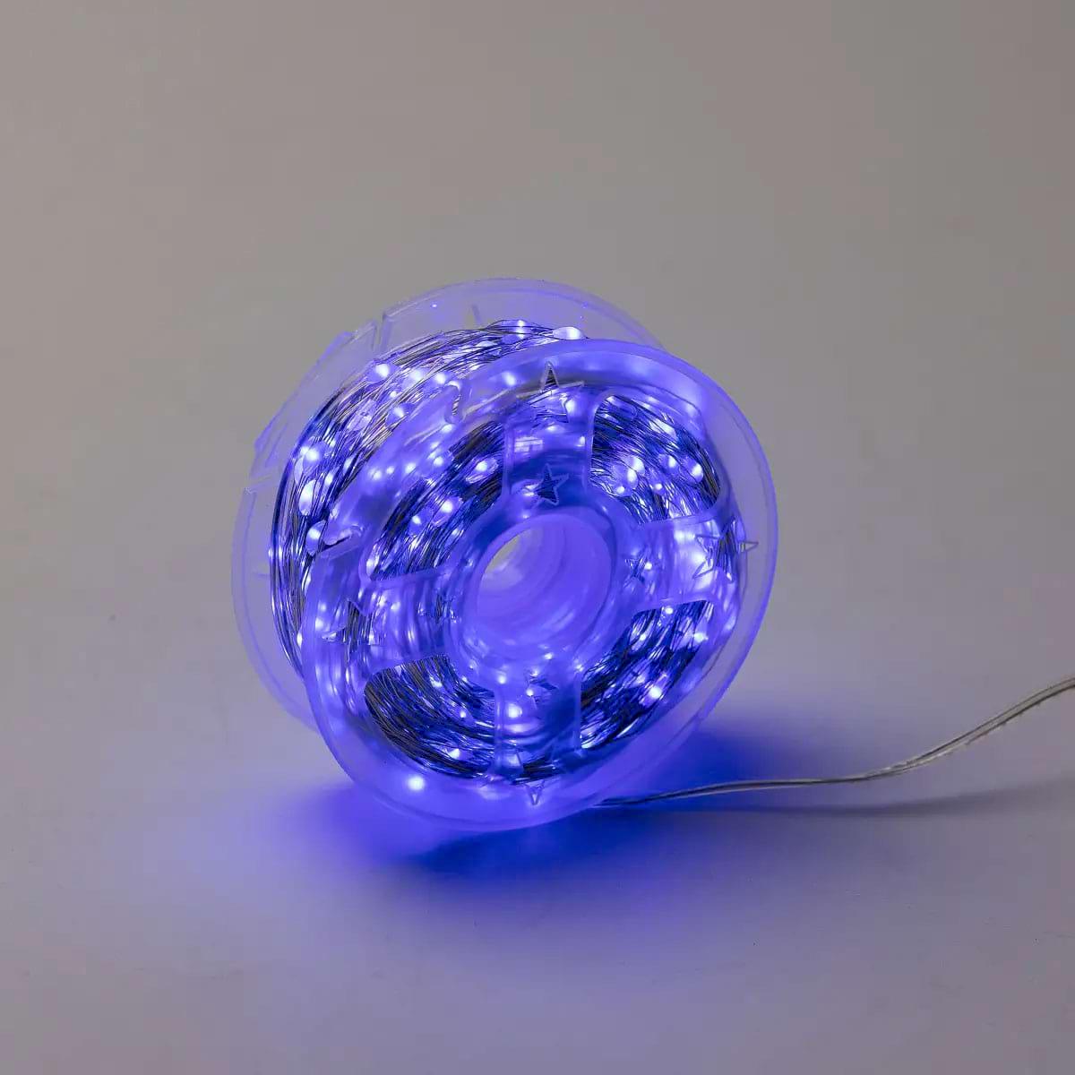 Гирлянда-роса на пульте на 1000 LED светодиодов капля белый провод 100 м Синий (5279) - фото 8 Гирлянда-роса на пульте на 1000 LED светодиодов капля белый провод 100 м Синий (5279) - фото 8