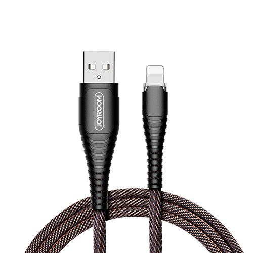 Кабель Lightning Joyroom LED S-M367 2.4A 1.2 м Black (537932)