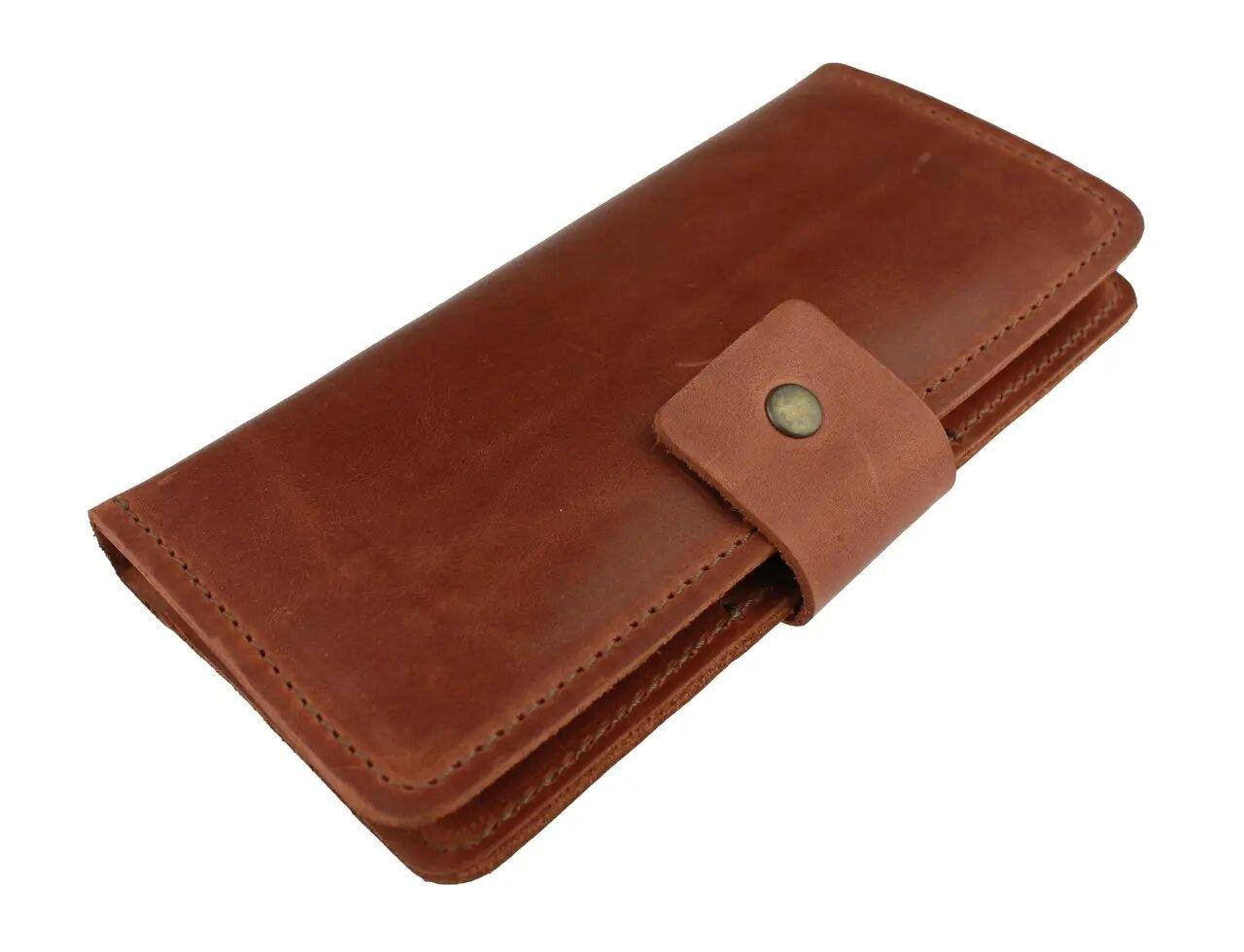 Гаманець FREESKIN шкіряний 19х9,5х1 см Світло-коричневий - фото 1 Гаманець FREESKIN шкіряний 19х9,5х1 см Світло-коричневий - фото 1