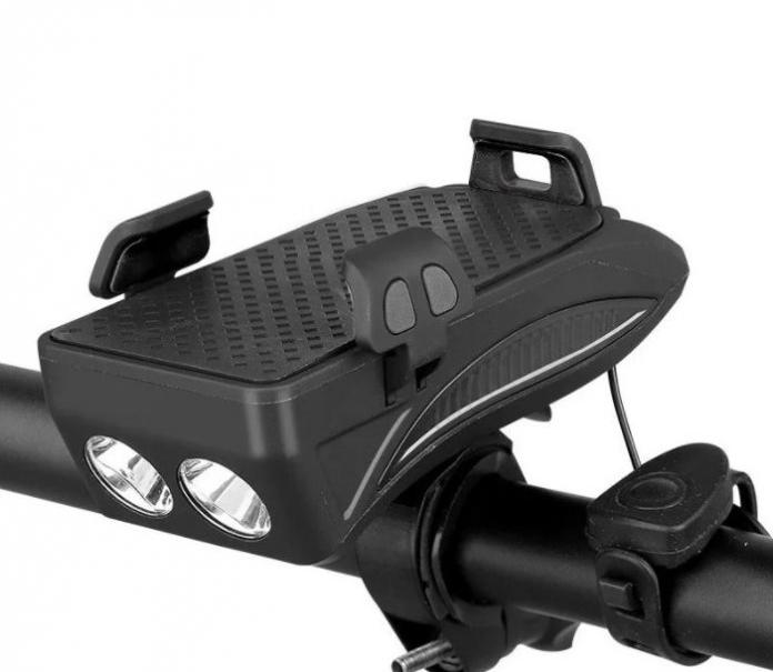 Велосипедный фонарь FY-319 2хL2 microUSB Power Bank (3190)