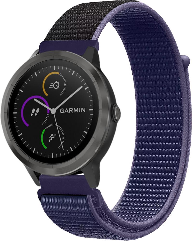 Ремешок нейлоновый Sport Loop для Garmin Vivoactive 3 Midnight Blue (27000-4D)