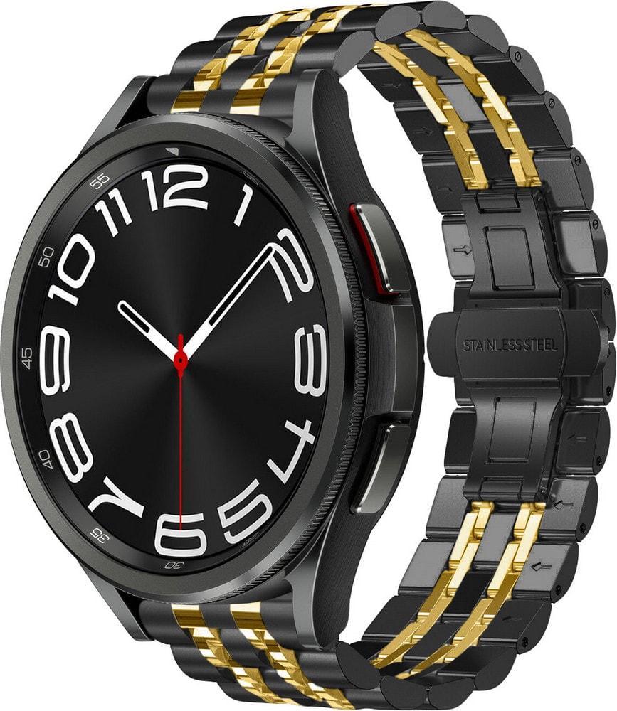 Браслет металлический Spinye Line для Galaxy Watch 6 Classic 43 мм Black Gold (37647-02)