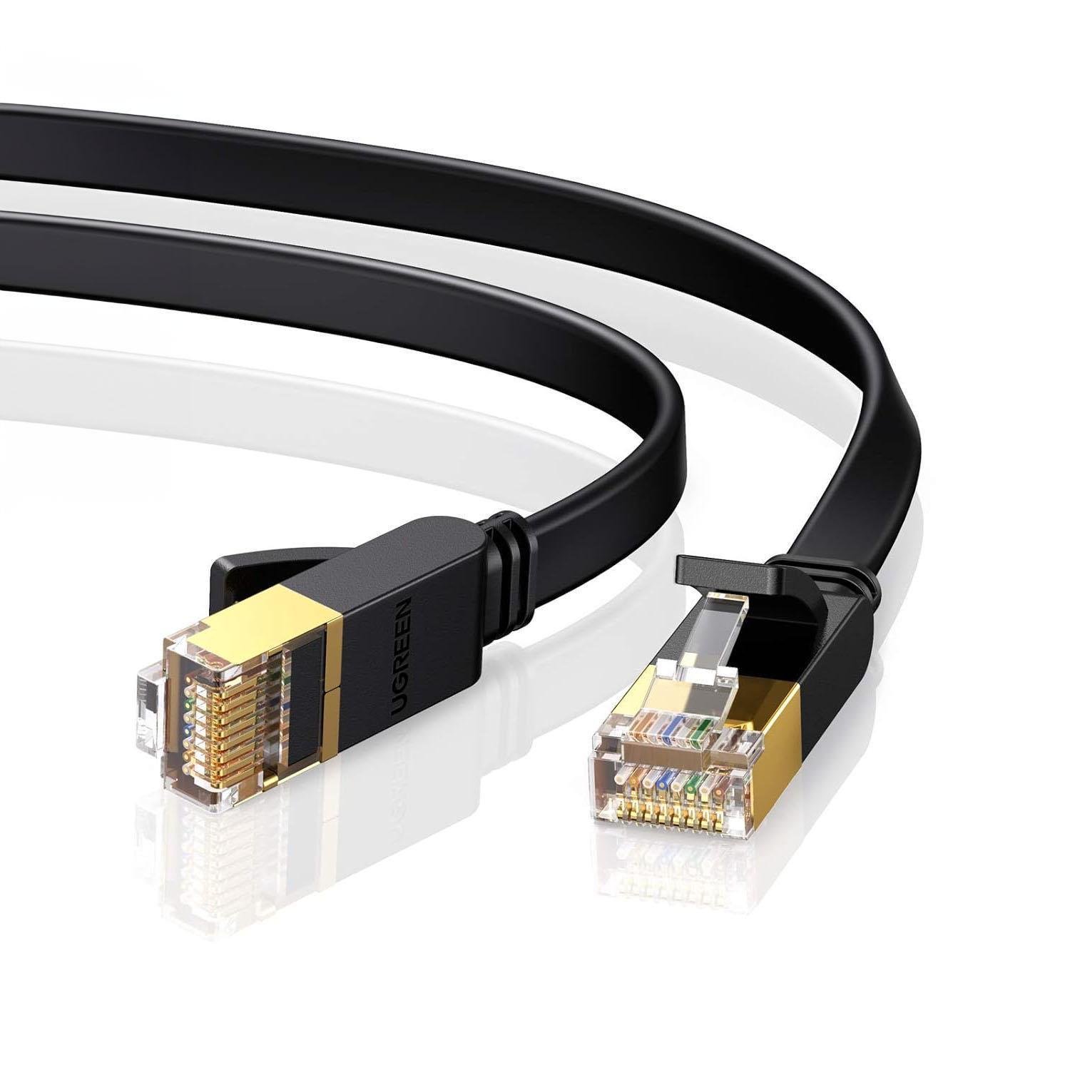 Интернет-кабель UGREEN Cat.7 U/FTP 10 Гбит/с 600 МГц Lan RJ45 RJ 45 2 м Черный (11261) - фото 1 Интернет-кабель UGREEN Cat.7 U/FTP 10 Гбит/с 600 МГц Lan RJ45 RJ 45 2 м Черный (11261) - фото 1