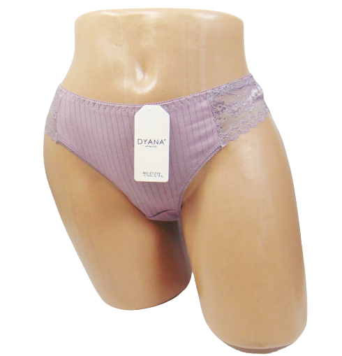 Женские трусики бразилиана Dyana 1219 в рубчик S-M Сиреневый (1679596960)