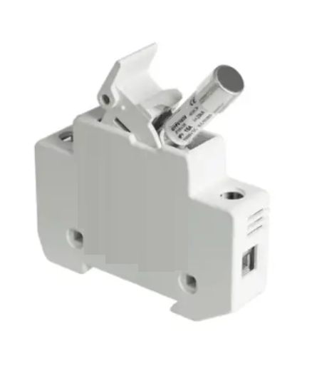 Держатель предохранителя 20А 1000V 1п DC с предохранителями (cu10380201) Держатель предохранителя 20А 1000V 1п DC с предохранителями (cu10380201)