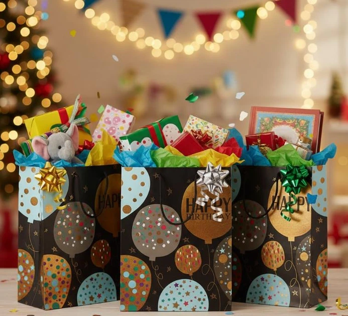 Набор подарочных пакетов Happy Birthday 18,5x25,5 см 3 шт. (9078-003-4) Набор подарочных пакетов Happy Birthday 18,5x25,5 см 3 шт. (9078-003-4)