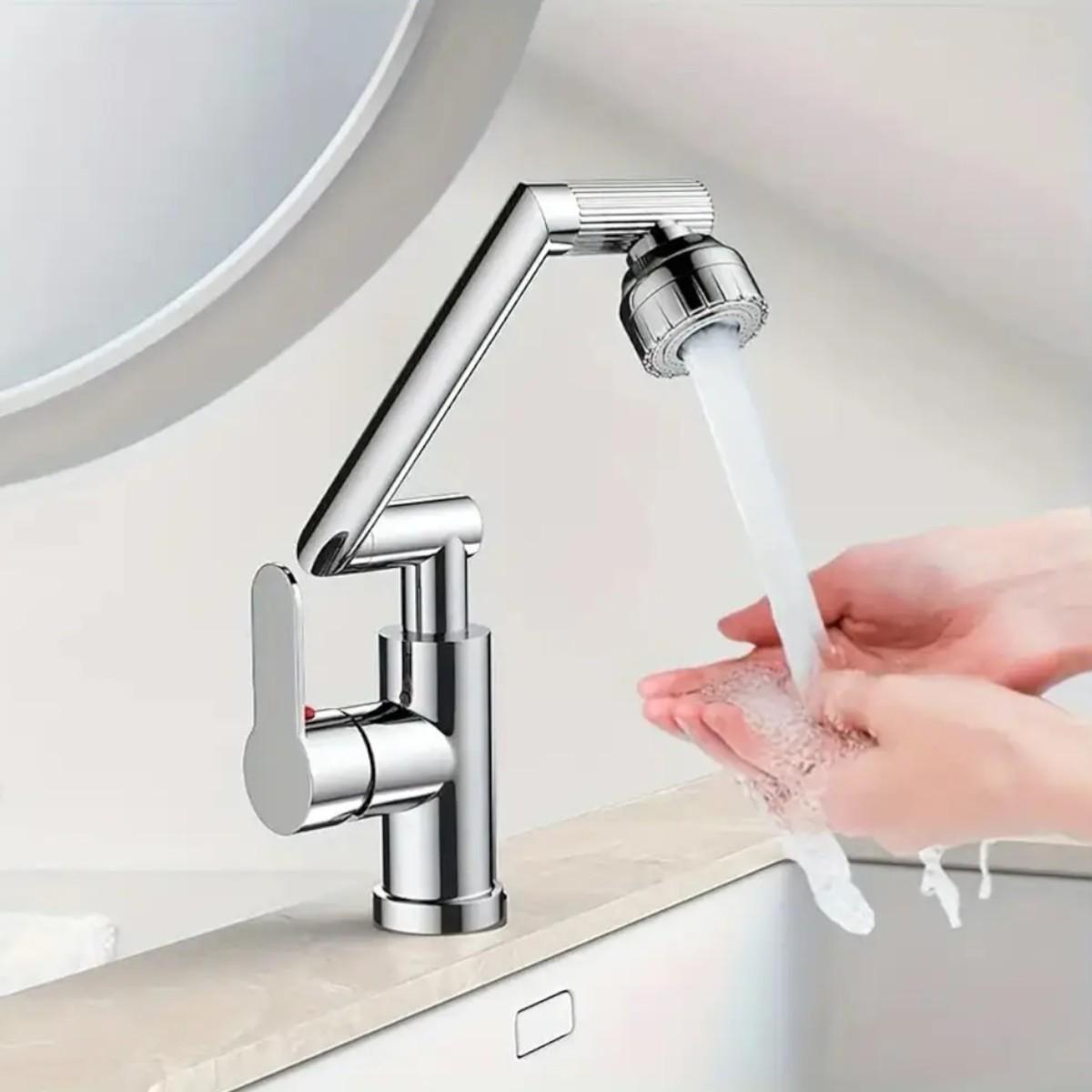 Смеситель трансформер Swiveling Faucet вращающийся для ванной комнаты и кухни - фото 2 Смеситель трансформер Swiveling Faucet вращающийся для ванной комнаты и кухни - фото 2