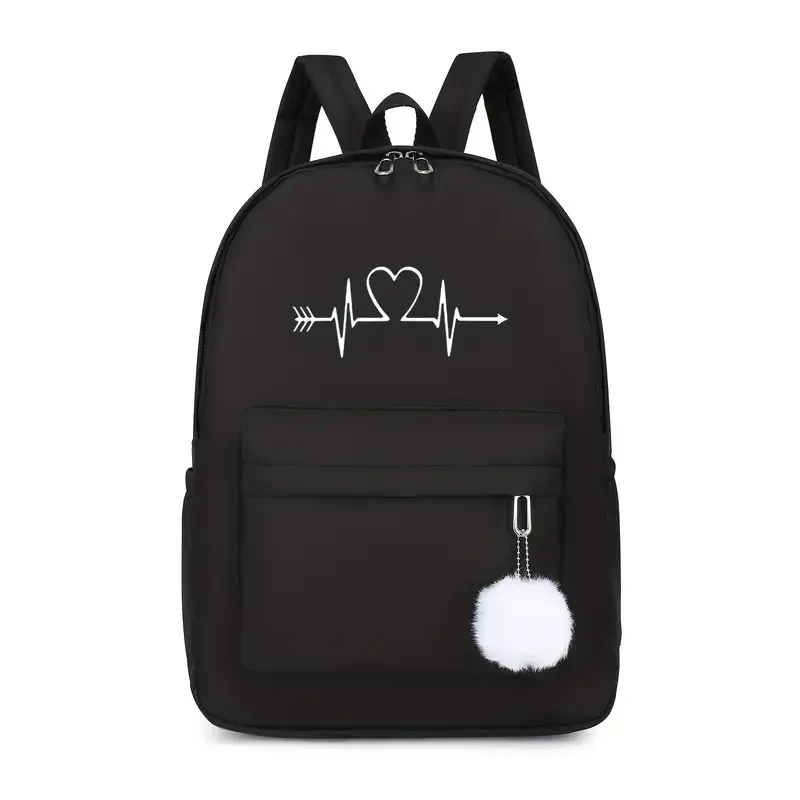 Міський рюкзак з принтом серця і стріли (Р-022)