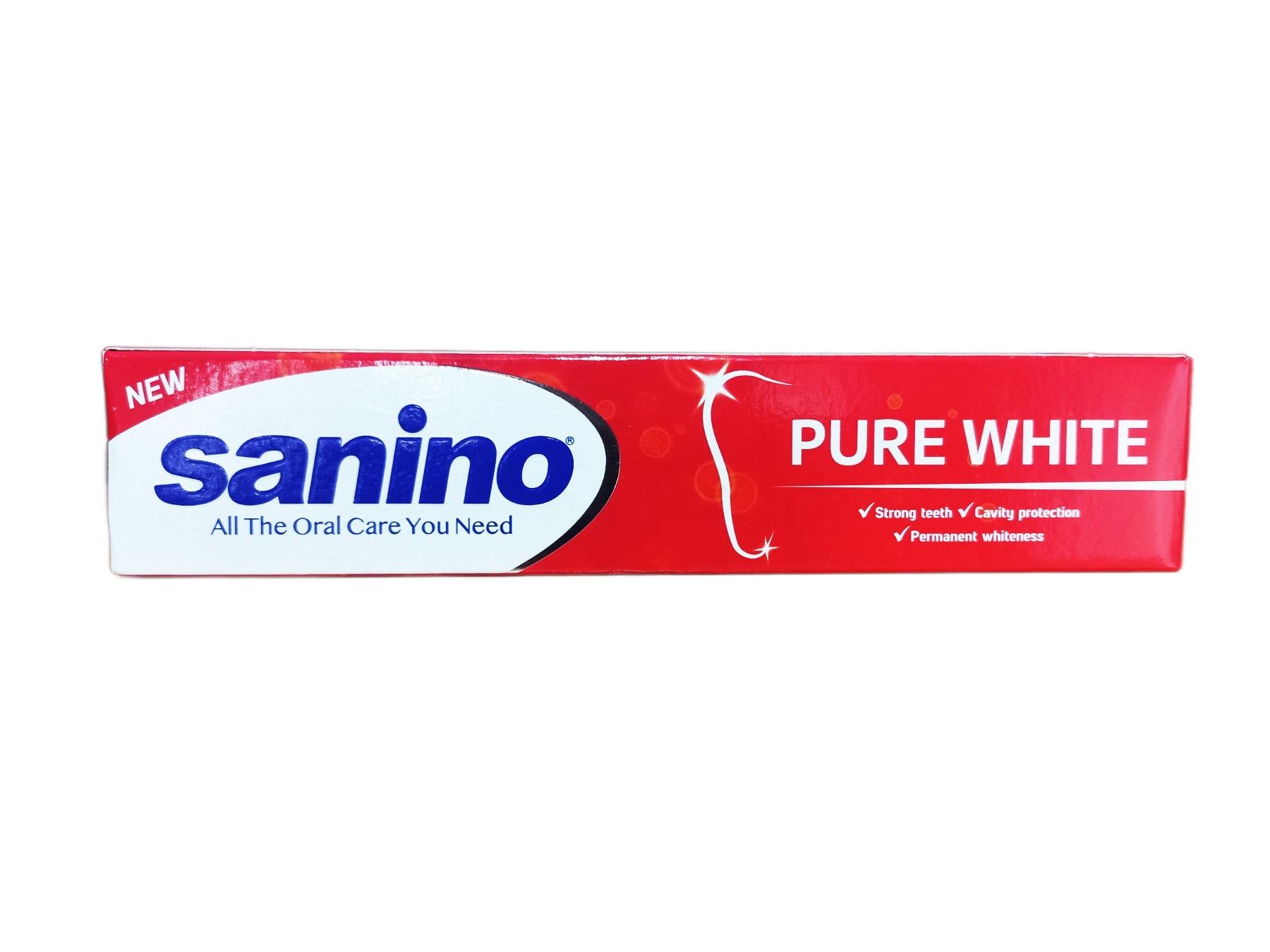 Зубная паста SANINO Pure White отбеливающая 90 мл (125678)