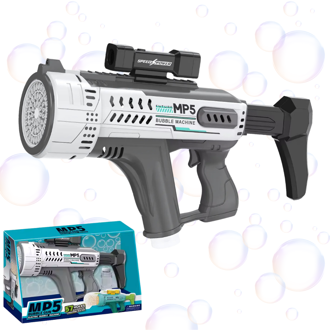 Пистолет мыльных пузырей для детей с LED подсветкой Зеленый