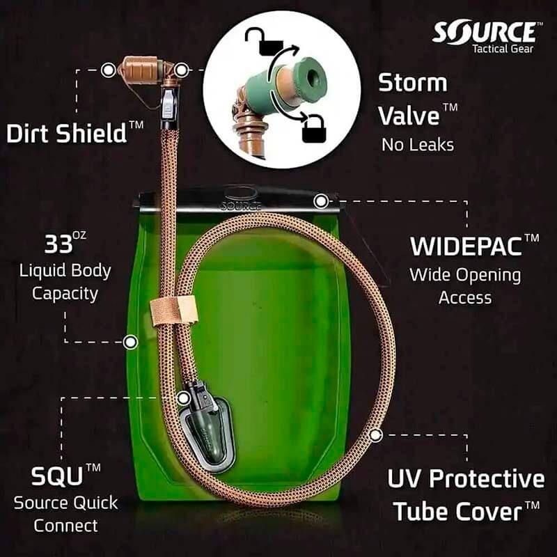 Питьевая система Source Razor 3 л Coyote (4001490203) - фото 5