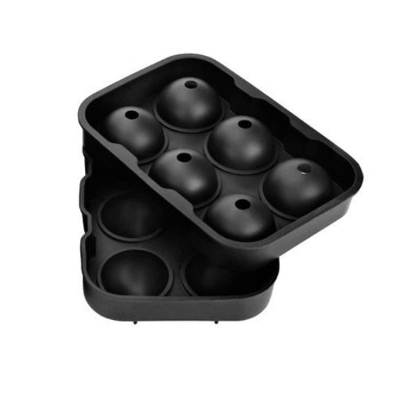 Форма для льоду силіконова Кульки 6 комірок 4,5 см Black (285091) Форма для льоду силіконова Кульки 6 комірок 4,5 см Black (285091)