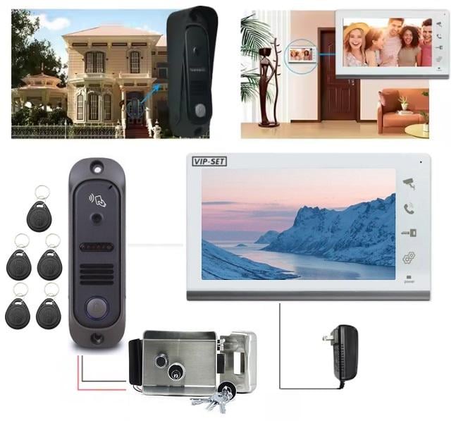 Комплект видеодомофона VIP-SET AD-770W Kit box с встроенным RFID-считывателем для офиса/квартиры/дома/склада (77071) - фото 3 Комплект видеодомофона VIP-SET AD-770W Kit box с встроенным RFID-считывателем для офиса/квартиры/дома/склада (77071) - фото 3