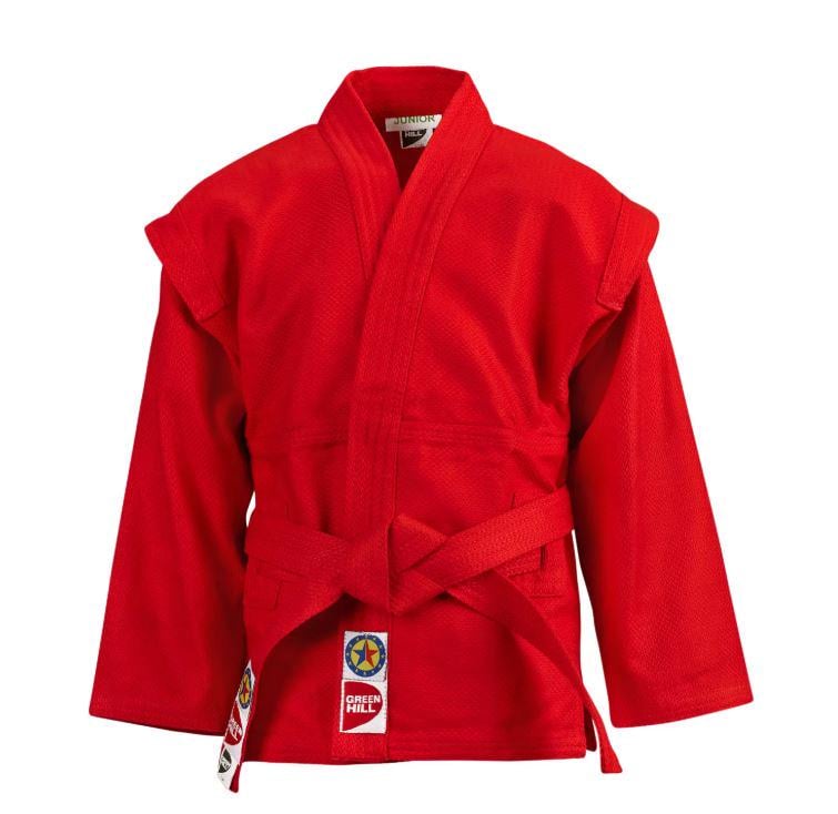 Куртка самбо Green Hill JUNIOR 180 см Красный (6936116105744)