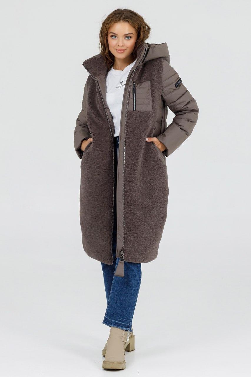 Пуховик р. 48 Шоколадний (709r\48) - фото 3