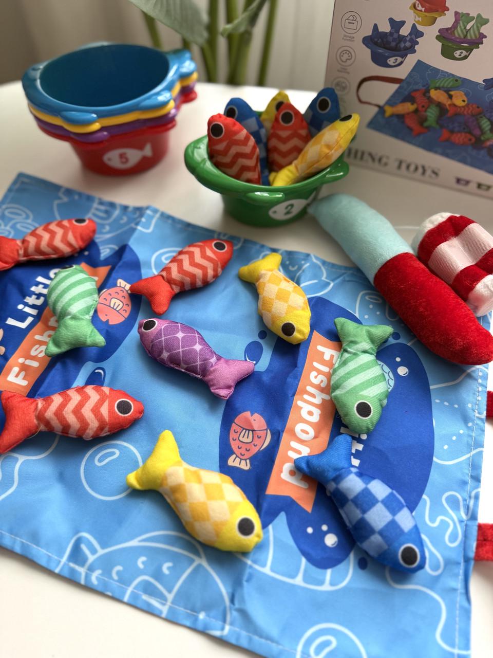 Іграшка для малюків Рибалка з різнокольоровими рибками (108) - фото 5 Іграшка для малюків Рибалка з різнокольоровими рибками (108) - фото 5