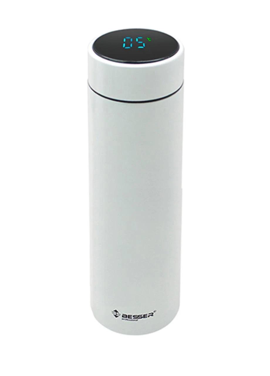 Термос із індикатором температури Good Idea T-Botlle LCD дисплей 0,5 л Білий (8022A)