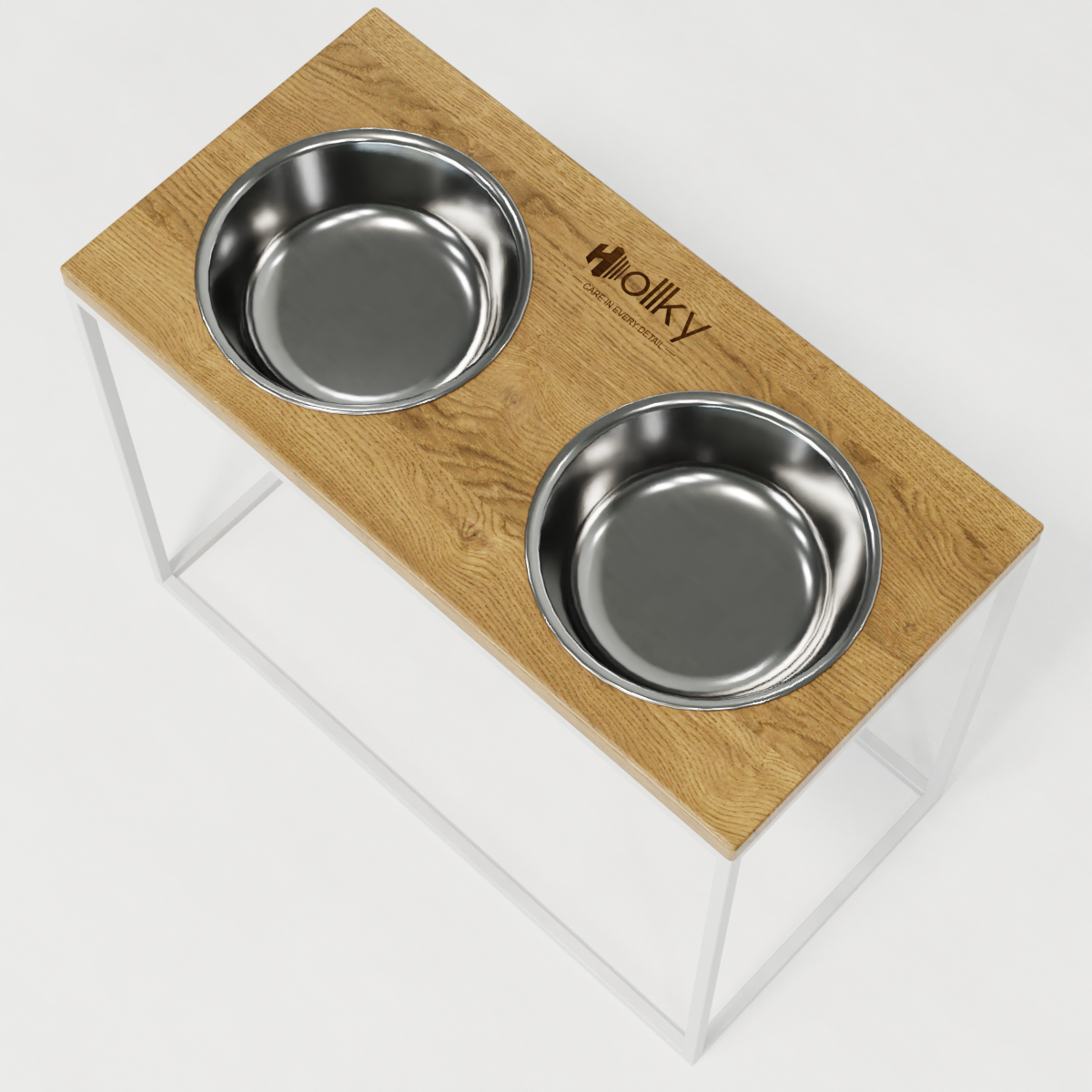 Миски на подставке для больших собак Hollky Base XL20 2х1,8 л (BXL40-522640-WHNT) - фото 6 Миски на подставке для больших собак Hollky Base XL20 2х1,8 л (BXL40-522640-WHNT) - фото 6