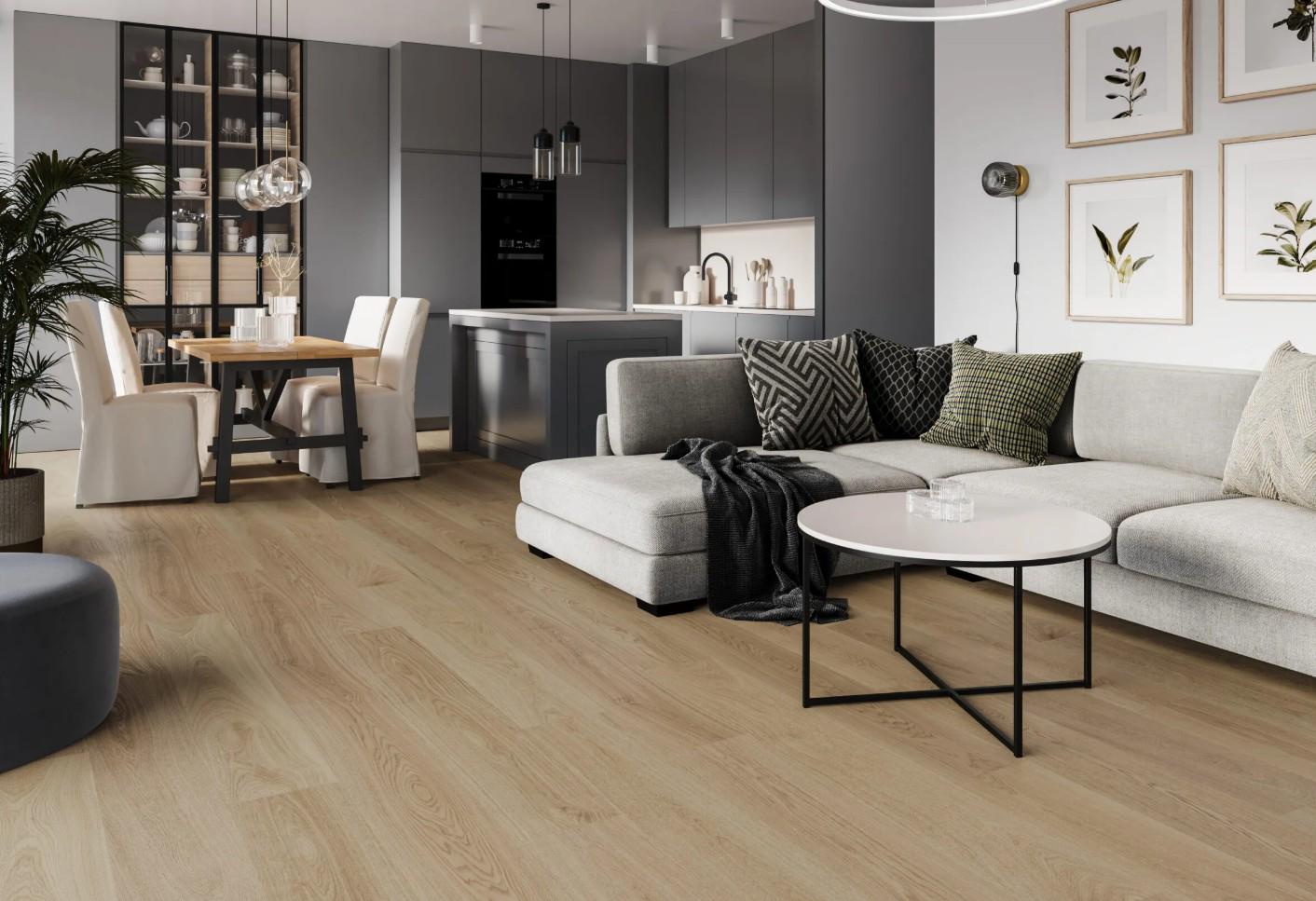 Ламинат виниловый Barlinek SPC LVT Next Step Large DLE с подкладкой Дуб Flax (29676784) - фото 4 Ламинат виниловый Barlinek SPC LVT Next Step Large DLE с подкладкой Дуб Flax (29676784) - фото 4